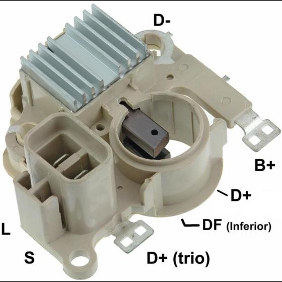 Imagem de Regulador voltagem 14V Ford Fusion 2006 a 2016 Gauss GA801