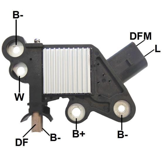 Imagem de Regulador Voltagem Fiat Punto 2012 a 2021 - 838380 - GA339