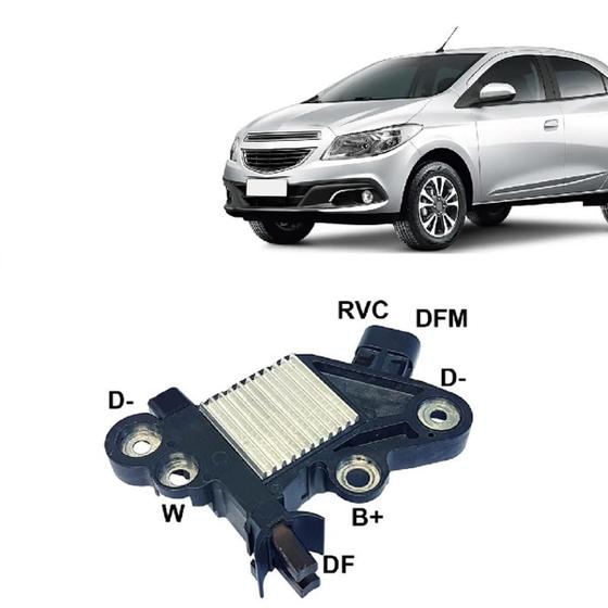 Imagem de Regulador Voltagem Onix Prisma 1.0 1.4 2017 ate 2021 Cobalt 1.4 1.8 2017 ate 2020 Trailblazer S10 2.5 Flex 2017 Em Diante Spin 1.8 2018 Em Diante NOVA