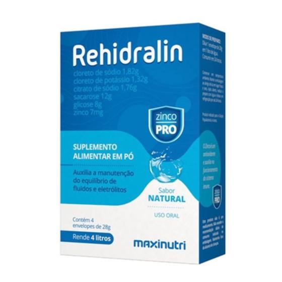 Imagem de REHIDRALIN PO NATURAL 28G - 4ENV Maxinutri