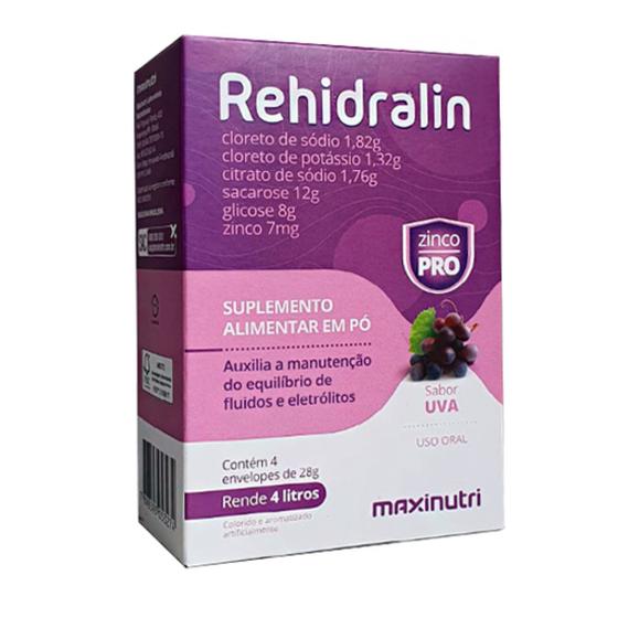 Imagem de Rehidralin po uva 28g 4env