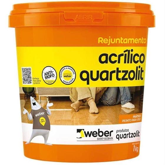 Imagem de Rejunte Acrílico 1kg Bege Quartzolit