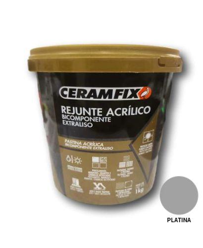 Imagem de Rejunte Acrílico Bicomponente Extraliso Ceramfix Platina