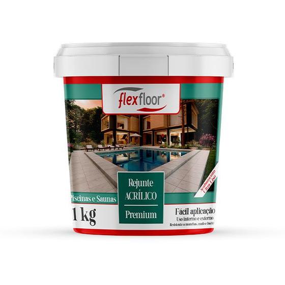 Imagem de Rejunte Acrílico Flexfloor 1kg Branco