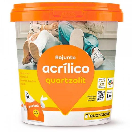 Imagem de Rejunte Acrilico Quartzolit Branco 1Kg