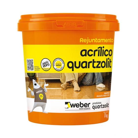 Imagem de Rejunte Acrílico Quartzolit Weber 1 Quilo Corda