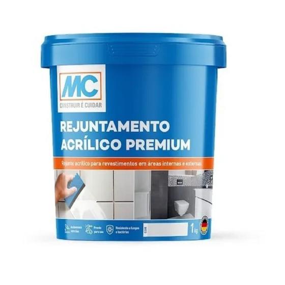 Imagem de Rejunte Acrilico Tabaco Premium 1kg Mc Bauchemie Fácil Aplicação Prático Anti-mofo Reformas Cerâmica