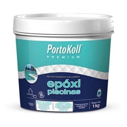 Imagem de Rejunte Epóxi Piscinas Acquaflex Azul Celeste 1 Kg Portokoll