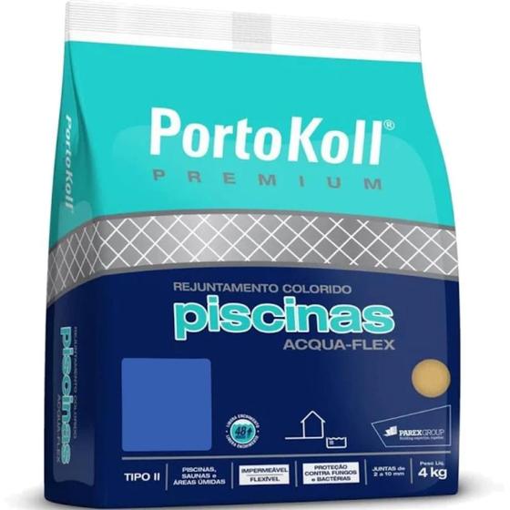 Imagem de Rejunte Especial Piscinas Aqua Flex 4KG PortoKoll Premium