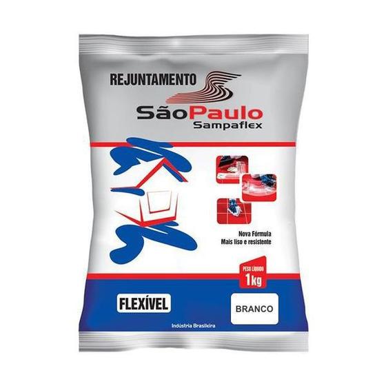 Imagem de Rejunte Flexível Branco 1Kg Sampaflex