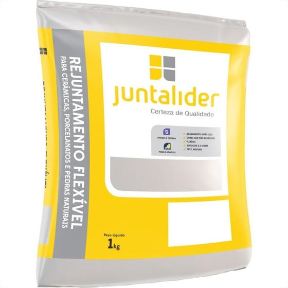 Imagem de Rejunte Juntalider 4 Pacotes Com 1Kg Camurça