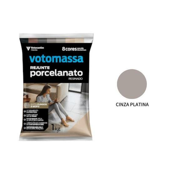 Imagem de Rejunte Votoran Porcelanato Cinza Platina 1Kg