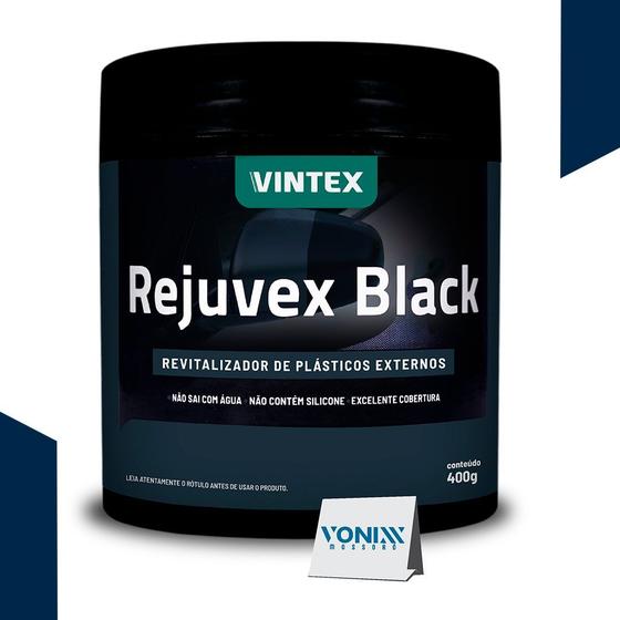 Imagem de Rejuvex black vonixx / vintex 400g revitalizador de plasticos externos