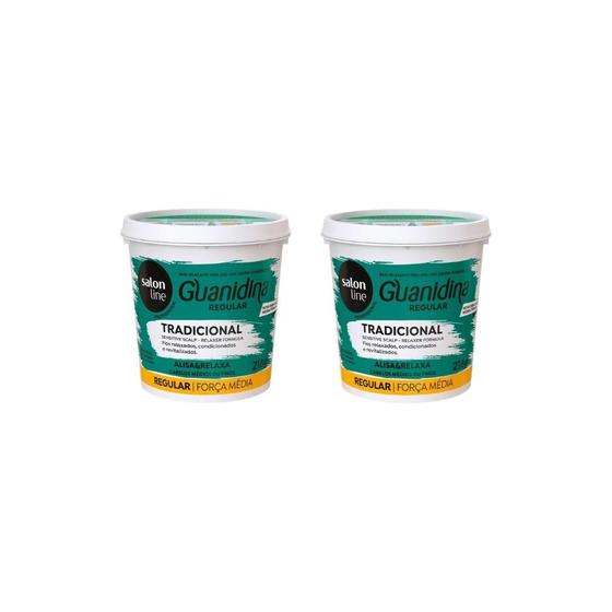 Imagem de Relaxante Salon Line Guanidina Regular Verde 218G-Kit C/2Un