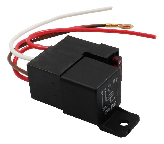 Imagem de Rele Auxiliar 12v 40a Com Soquete Universal 4 Term Dni0110