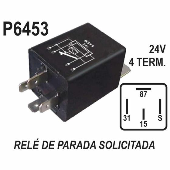 Imagem de RELE AUXILIAR para MBB ONIBUS O370 O371PARADA SOLICITADA C