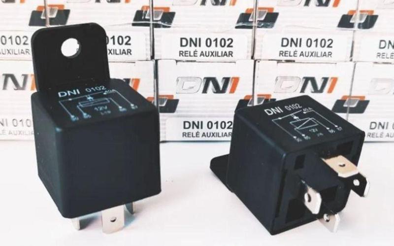 Imagem de Rele Auxiliar Universal 12 VOLTS 40 AMPERES 4 PINOS DNI 0102