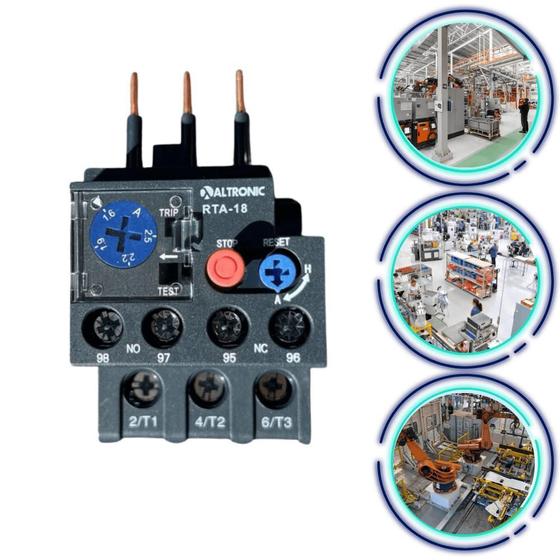 Imagem de Relé Bimetalico Rta- 18 Ajuste 1,6-2,5A