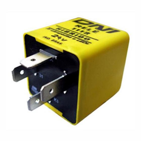 Relé de pisca 4 terminais, 24v, sem suporte, 120w para lanternas, lâmpadas com leds e comuns Menor preço em Relé de pisca 4 terminais, 24v, sem suporte, 120w para lanternas, lâmpadas com leds e comuns
