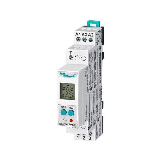 Imagem de Rele De Tempo De Atraso Multifuncional Model. Mcb-10 10 Programas 0,1 A 999 Hrs