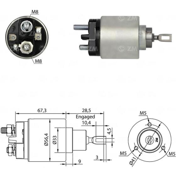 Imagem de Relê Fiat 147 1981 a 1988 ZM 574