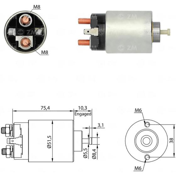 Imagem de Relê Mitsubishi Galant 1992 a 1996 ZM 1-698