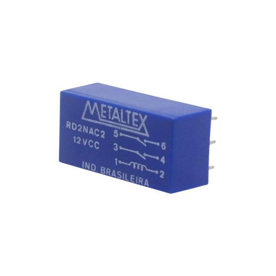 Imagem de Relé Reed 2NA 12VCC 0,5A 10W Metaltex