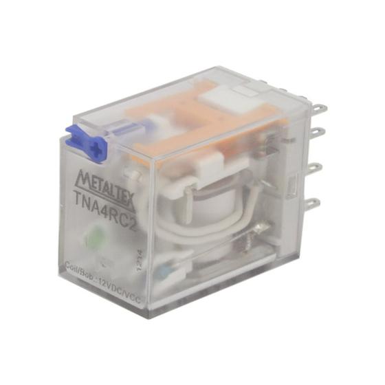 Imagem de Relé Subminiatura 4 Reversíveis 5A 12VCC Com Led TNA4RC2 Metaltex