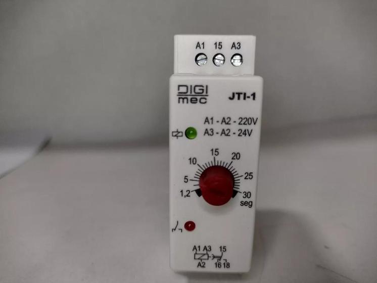 Imagem de Relé Tempo Jti-1 30seg 24vca/vcc Digimec