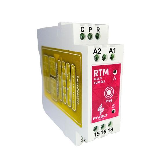 Imagem de Relé Temporizador Multifunções Com 22 Funções E 2 Saídas (RTM) Pivolt