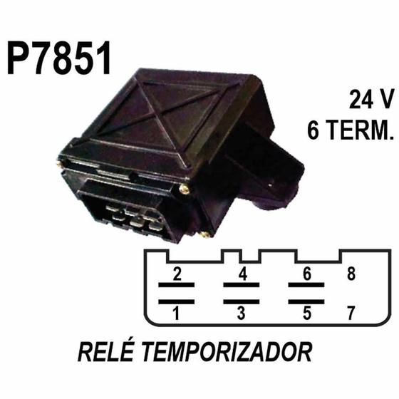 Imagem de RELE TEMPORIZADOR para SCANIA CAMINHAO /92 (6 TERMINAIS C/ S