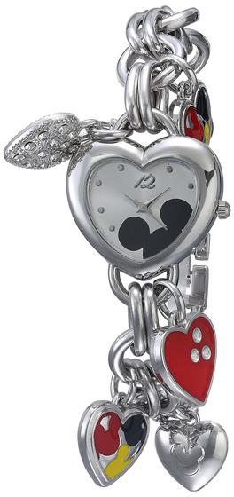 Imagem de Relógio Accutime Disney Mickey Mouse Charm Bracelet prateado