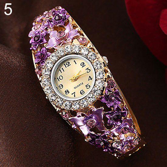 Imagem de Relógio brilhante Rhinestone Watch, stress, pulseira ajustável bonito e moderno - Rhinestone