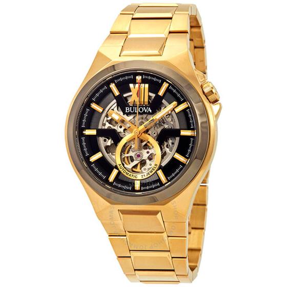 Imagem de Relógio Bulova Masculino em Aço Dourado 98A178