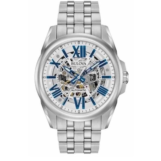 Imagem de Relógio Bulova Masculino Ref: 96a187 Bicolor Automático Esqueleto Sutton