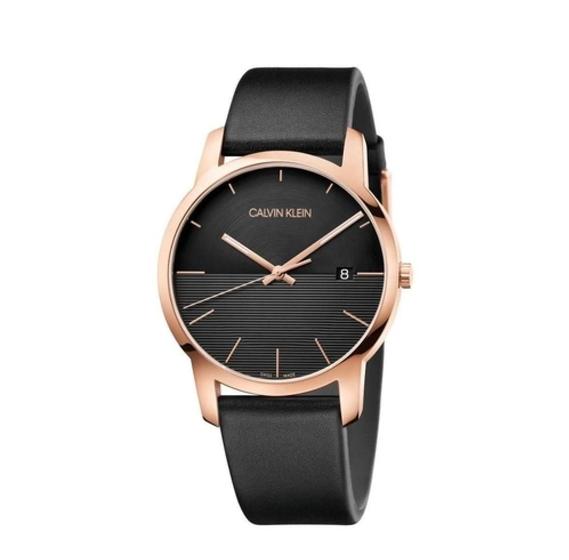 Relógio Calvin Klein City Rosegold Couro K2g2g6cz Menor preço em Relógio Calvin Klein City Rosegold Couro K2g2g6cz