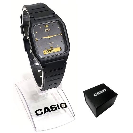 Imagem de Relógio Casio Clássico Anadigi Unissex Retro AW-48HE-1AVDF