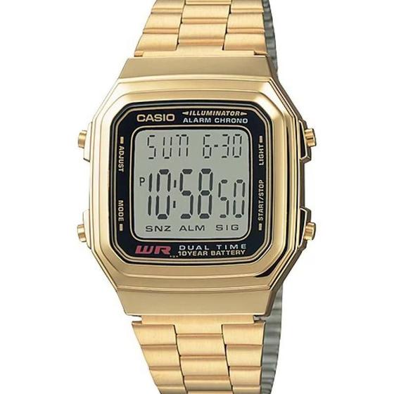 Imagem de Relógio Casio Feminino Vintage A178WGA-1ADF Digital Dourado