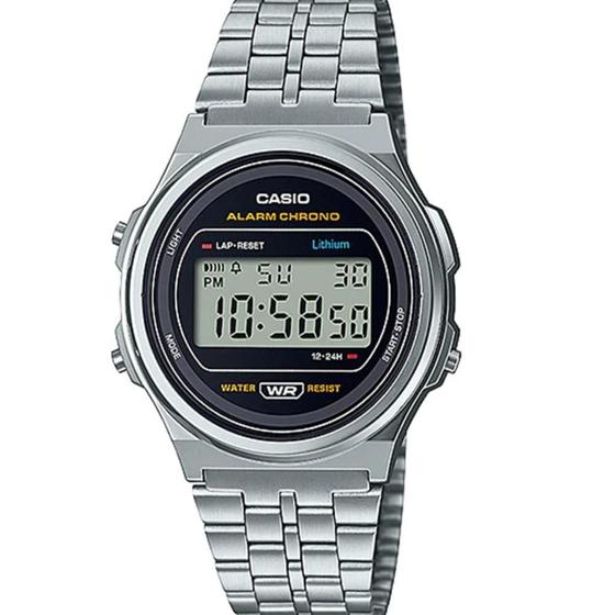 Imagem de Relógio Casio Feminino Vintage Digital Prata A171We-1Adf