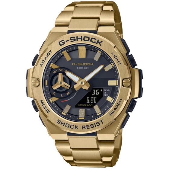 Imagem de Relógio CASIO G-SHOCK dourado anadigi GST-B500GD-9ADR