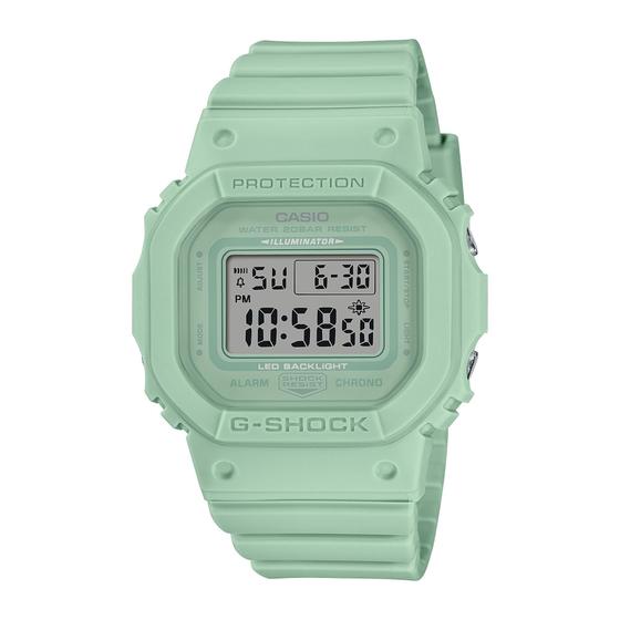 Imagem de Relógio Casio G-Shock Feminino Resistente Choques Prova Dágua 20 ATM  EDigital Verde GMD-S5600BA-3DR