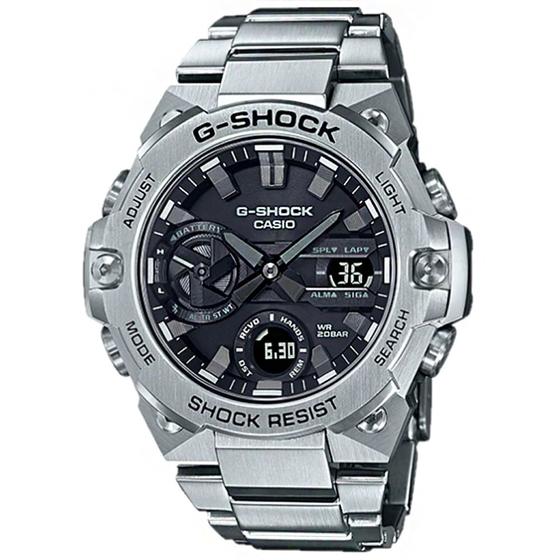 Relógio CASIO G-SHOCK G-Steel aço prata GST-B400D-1ADR Menor preço em Relógio CASIO G-SHOCK G-Steel aço prata GST-B400D-1ADR