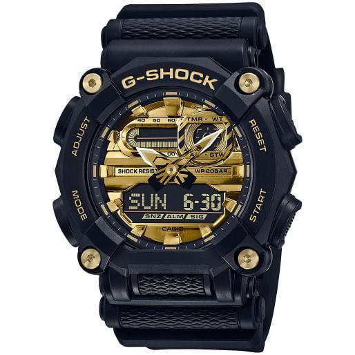 Imagem de Relógio CASIO G-SHOCK masculino dourado preto GA-900AG-1ADR
