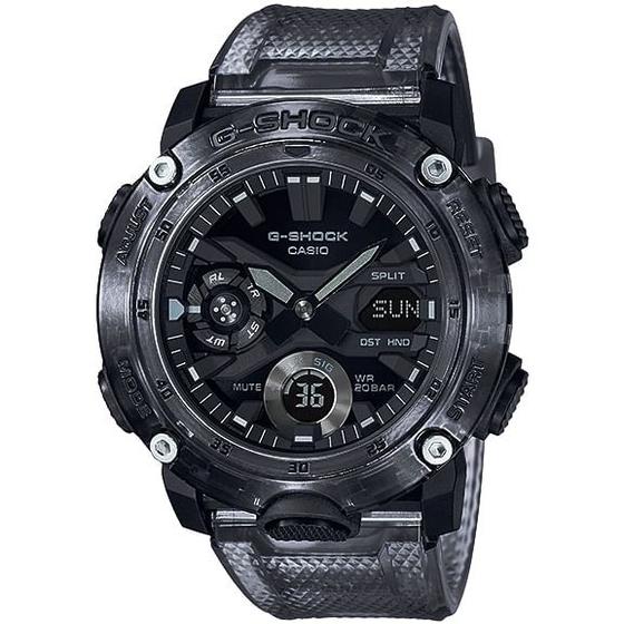 Imagem de Relógio CASIO G-SHOCK masculino translúcido GA-2000SKE-8ADR