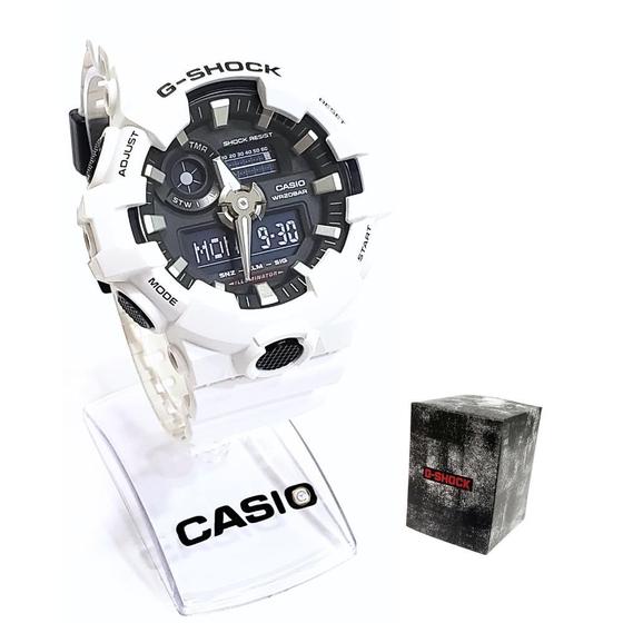 Imagem de Relógio Casio Masculino Anadigi G-Shock Branco GA-700-7ADR