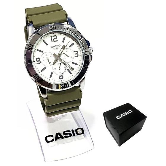 Imagem de Relógio Casio Masculino Analógico Verde Mtp-Vd300-3Budf