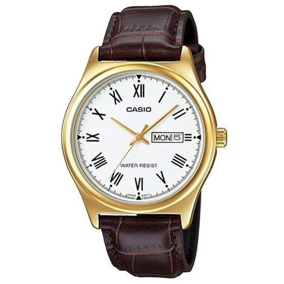 Imagem de Relógio CASIO masculino couro MTP-V006GL-7BUDF