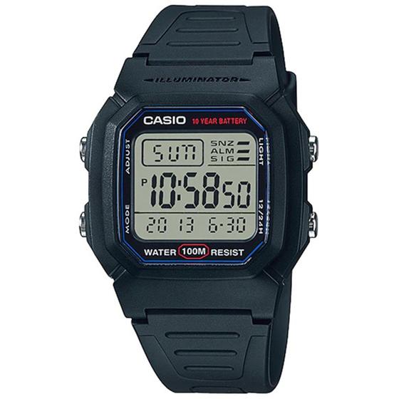 Imagem de Relógio Casio Masculino Digital Preto W-800H-1AVDF