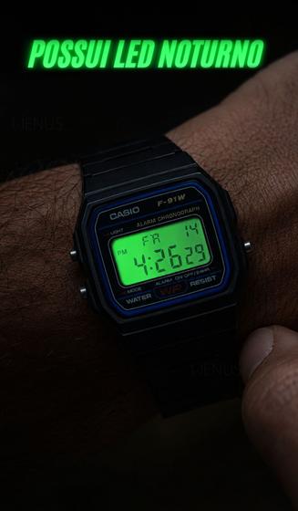 Relógio Casio Masculino Digital Quartz De Pulso Esportivo Vintage Resistente Á Água Visor Noturno Original