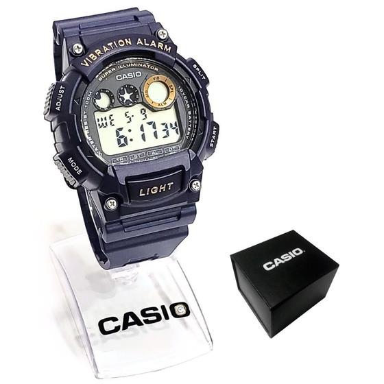 Imagem de Relógio Casio Masculino Digital Vibration Alarm W-735H-2AVDF